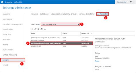 Renew Microsoft Exchange Server Auth Certificate ALI TAJRAN