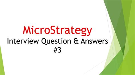 MicroStrategy Interview Questions Databases Sql