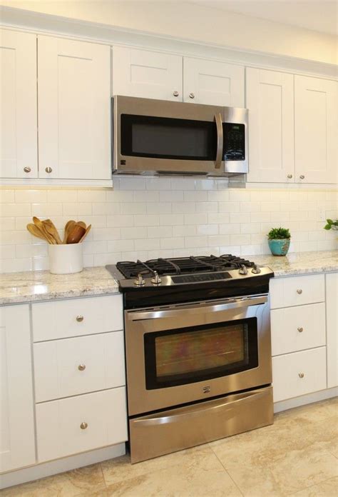 Microwave Above Stove Kitchen Backsplash