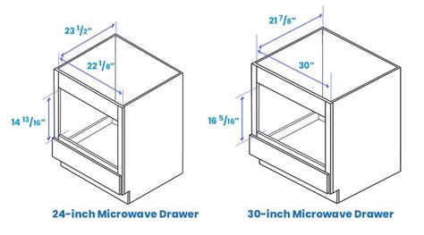 Microwave Drawers Dimensions