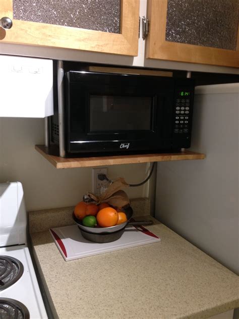 microwave on counter