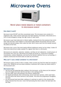 Microwave Oven Guidelines