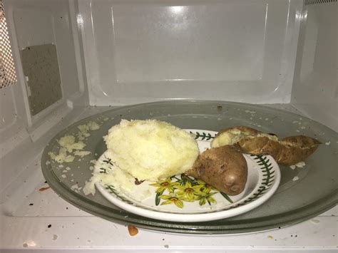 Microwave Potato Explode