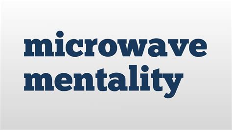 Microwave Slang Dictionary