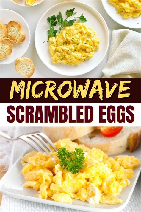 Microwave Soft Scrambled Eggs
