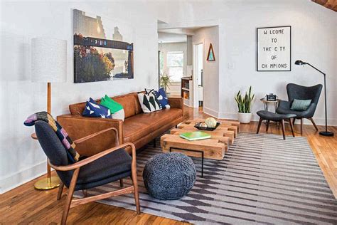 40 Awesome Modern Mid Century Living Room Decoration Ideas HMDCRTN