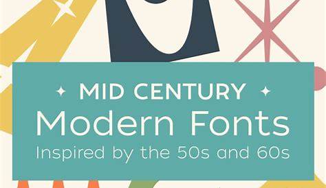 Awesome Mid Century Modern Fonts • Retro Typography • Little Gold Pixel