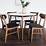 MidCentury Modern Wood Dining Table for Small Spaces, Small Kitchen