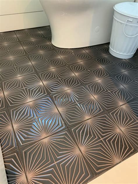 mid century inspired floor tile