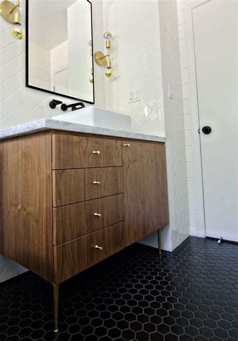mid century modern bathroom sink vanity