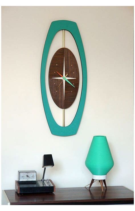 Mid Century Modern Large Wall Clock