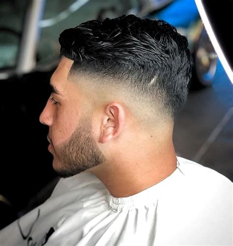 mid drop fade haircut