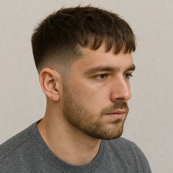 Mid Taper Fade Fringe