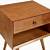 mid-century 1 drawer solid wood nightstand
