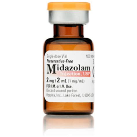 midazolam hydrochloride injection ampoule