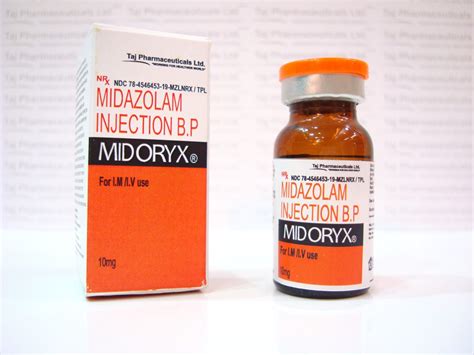 midazolam injection brand name