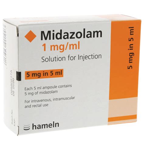 midazolam solution for injection