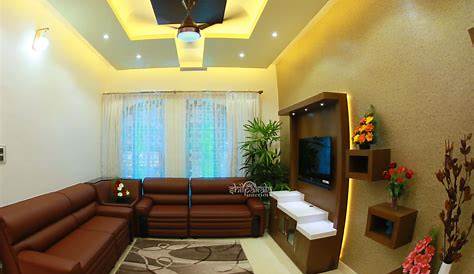 Middle Class Kerala House Living Room Interior Design Interesting Style Home s Home Appliance
