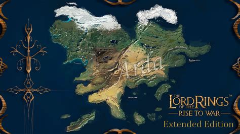 Middle Earth Map Arda