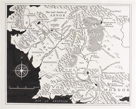 Middle Earth Map From Book
