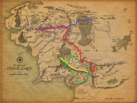 Middle Earth Map Journey