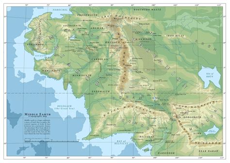 Middle Earth Map Uk