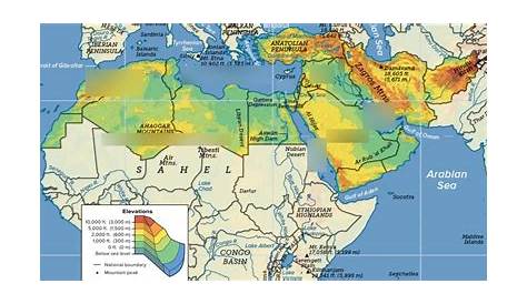4243 North Africa & The Middle East Geography