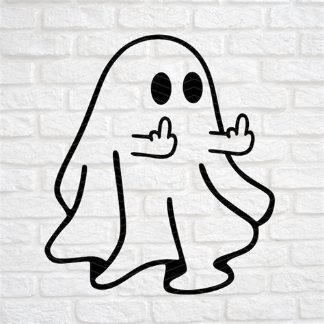 "middle finger Ghost" Poster by 062549073450 Redbubble