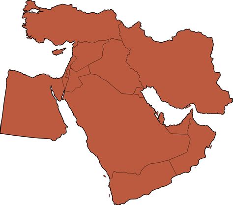 middle east map png