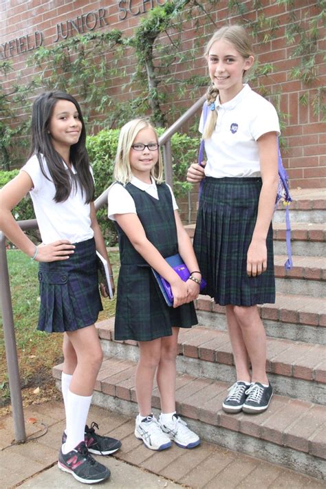 middle school girls uniforms