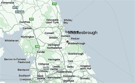 middlesbrough on the map