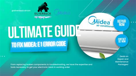 Midea E1 Error Code Fix