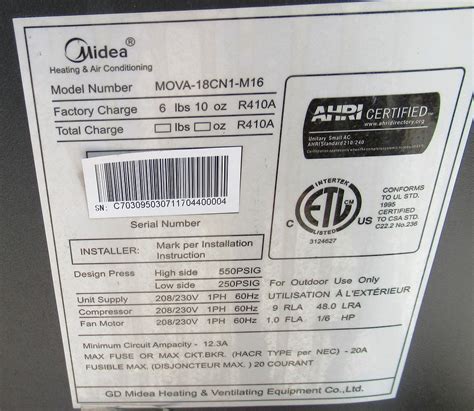 Midea Air Conditioner Service Manual for Models MSC07CRN1, MSC07HRN1