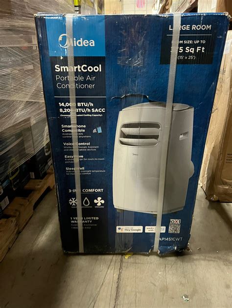 Mua Midea MAP14S1CWT Smart Control Portable air Conditioner, 14,000 BTU