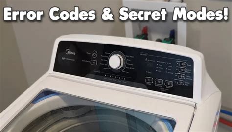 Midea Washing Machine Error Codes in 2023 Error code, Coding, Washing