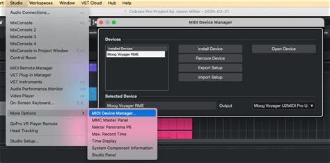 Midi Device Manager Cubase 5