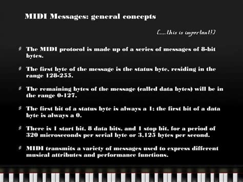 Midi Message Spec