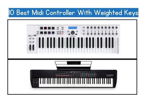 10 BEST Midi Controllers With Weighted Keys (Weighted Action)