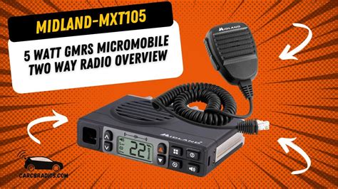 Midland MXT105 MicroMobile GMRS 2Way Radio