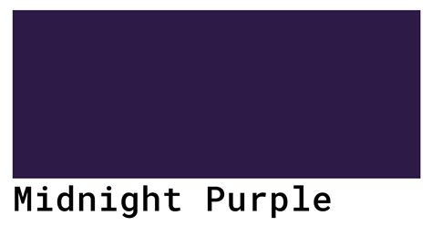 midnight purple room color code