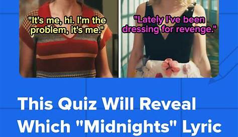 Midnights Quiz Taylor Swift 3am Edition Lyrics XII By MaHuI OsFrS