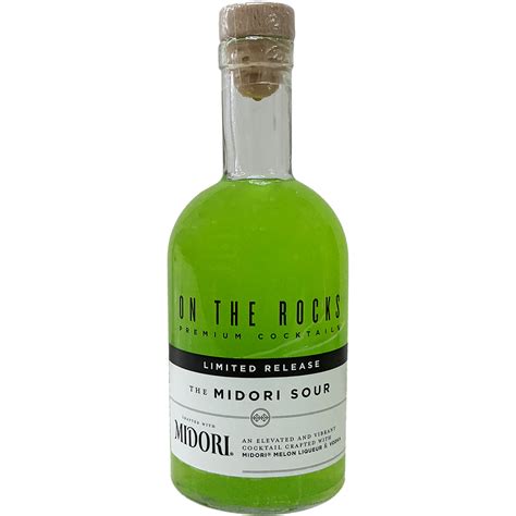 midori sour on the rocks