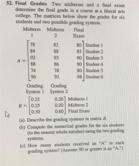 midterm and final exams final grades