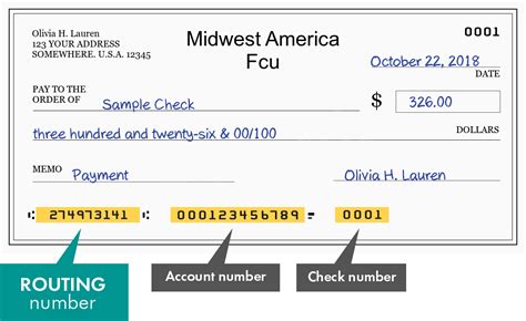 midwest america fcu routing number