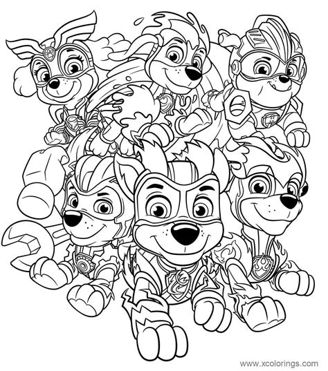 Mighty Pups Coloring Pages: A Fun And Creative Way To Entertain Kids
