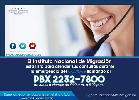 migracion honduras numero de telefono