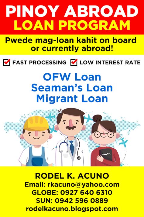migrant worker maintenance loan