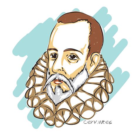 miguel de cervantes dibujo