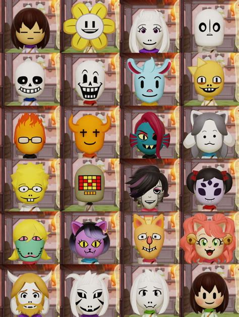What are good access keys for the switch for Undertale/deltarune miis? r/Miitopia