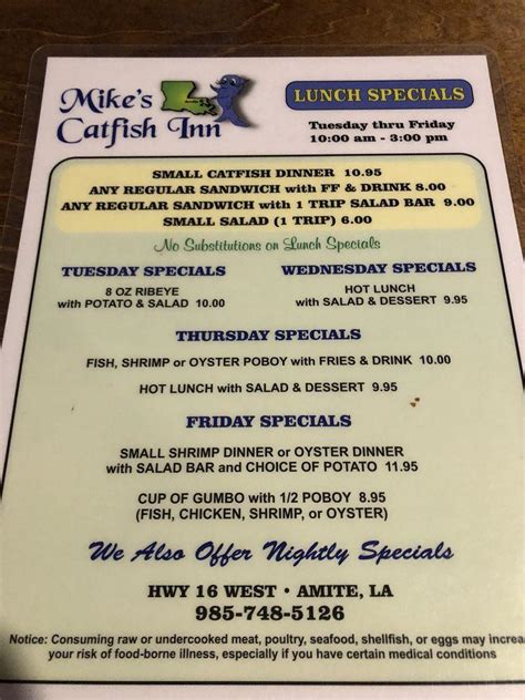 Menu of Mike's Grill in Bartow, FL 33830